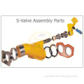 S Valve assembly parts for concrete pump trucks